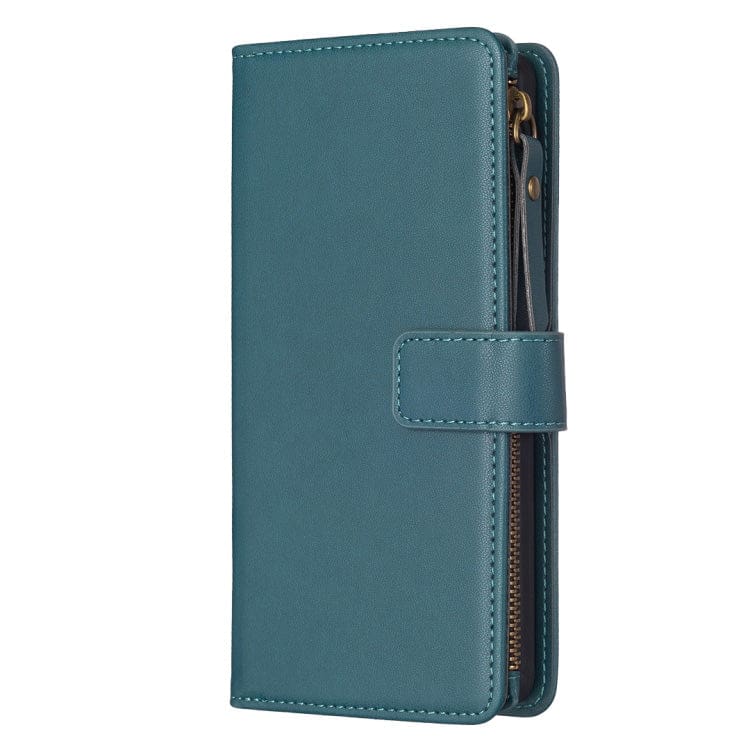Oppo A58 4G Flip Front 9 Card Wallet Cover with Zip Pocket - Image 3