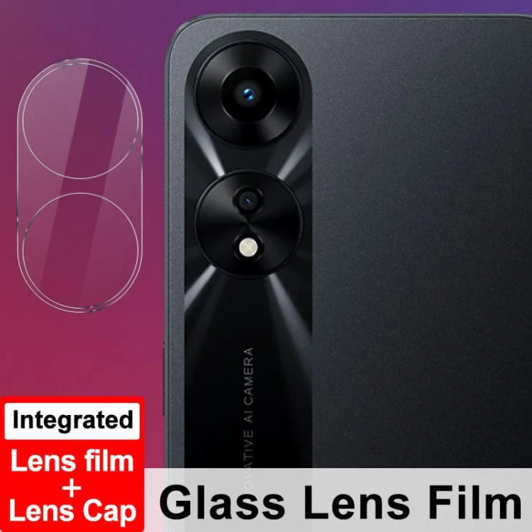 Oppo A58 5G IMAK Glass Camera Lens Protector and Cap - Image 5