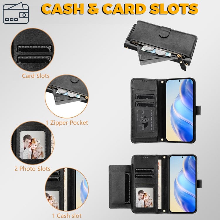 OPPO A80 / A3 PRO Flip Front Wallet Cover, Card Slots - Image 2