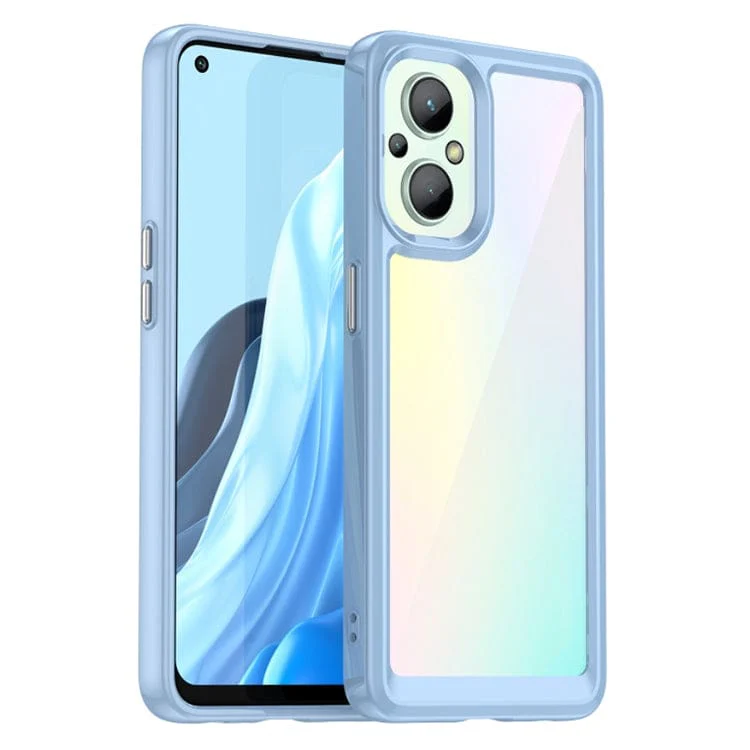 Oppo A96 5G - Transparent Back Rear Cover, Raised Bezel Protection, Cushioned Corners - Image 7