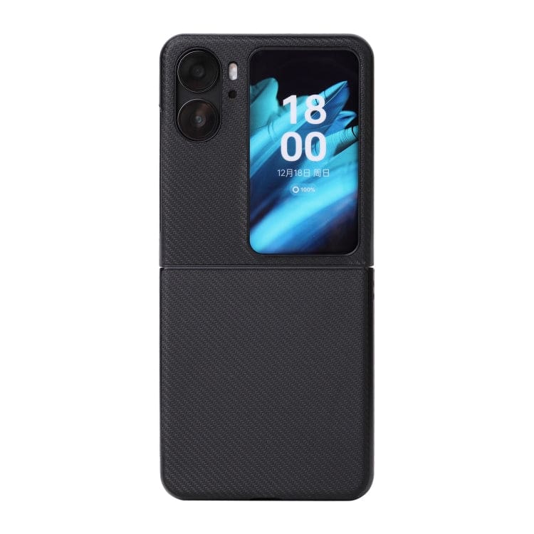 Oppo Find N2 Flip Carbon Rigid Cover, Carbon Fiber Texture - Image 2