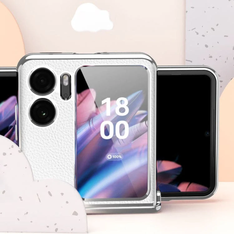 Oppo Find N2 Flip Electroplated Cover, Hinged, Rigid Shell - Image 4