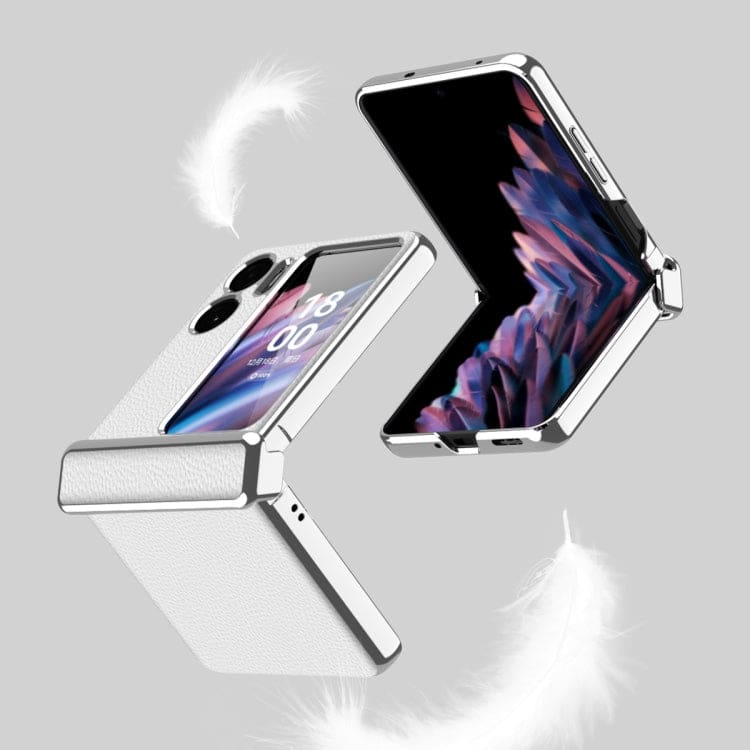 Oppo Find N2 Flip Electroplated Cover, Hinged, Rigid Shell - Image 5