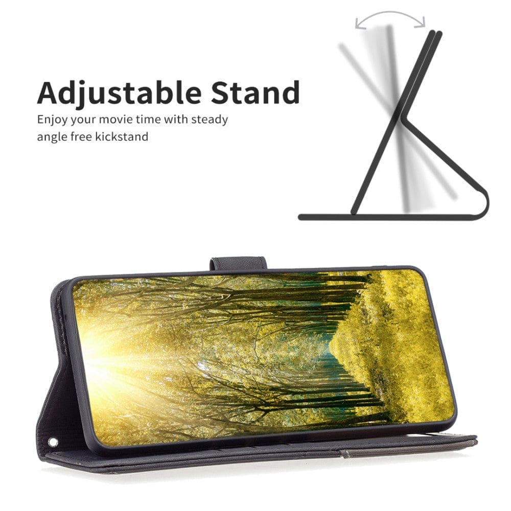 Oppo Find X7 Rhombus Wallet Flip Cover, Card Holder - Image 2