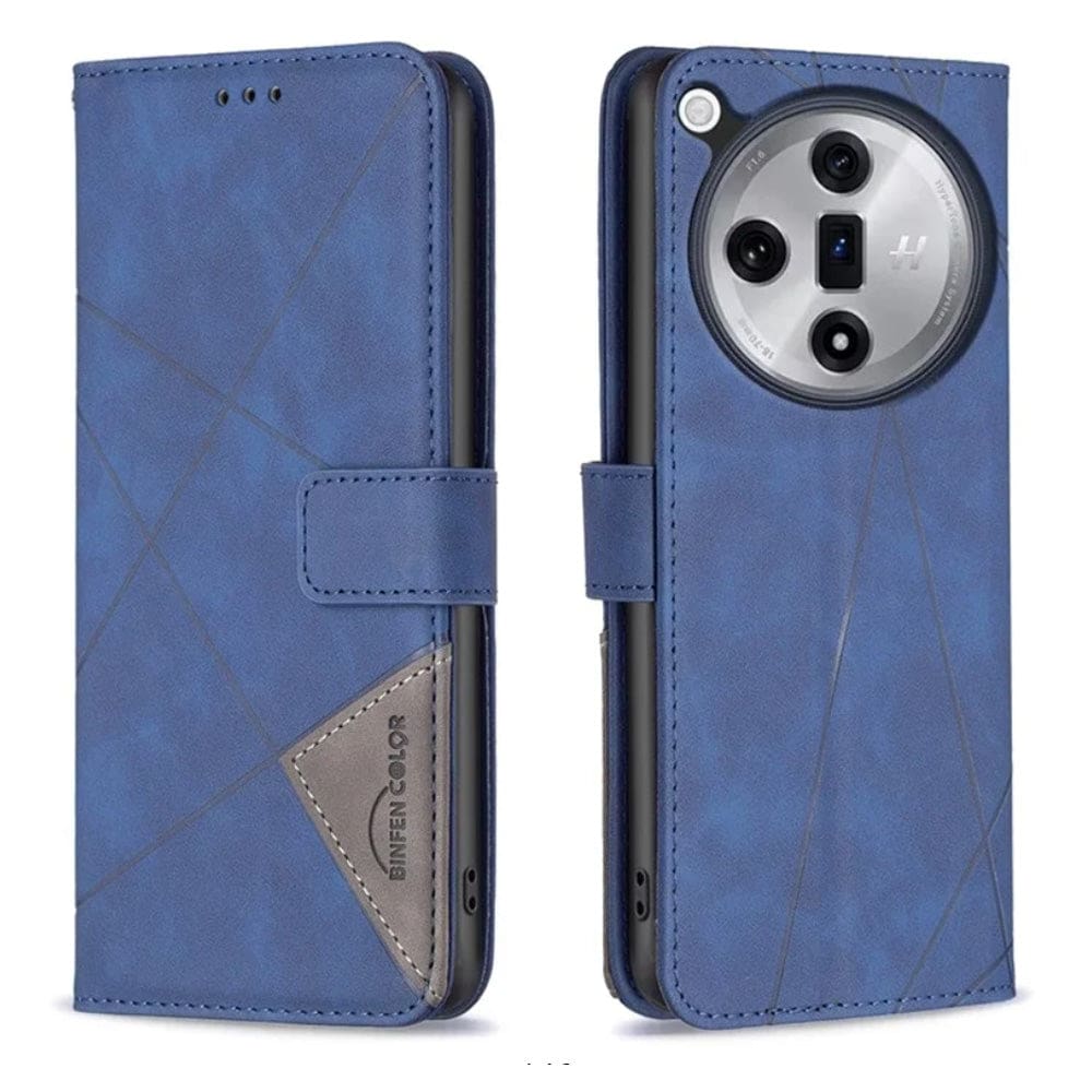 Oppo Find X7 Ultra Rhombus Wallet Flip Cover, Card Holder