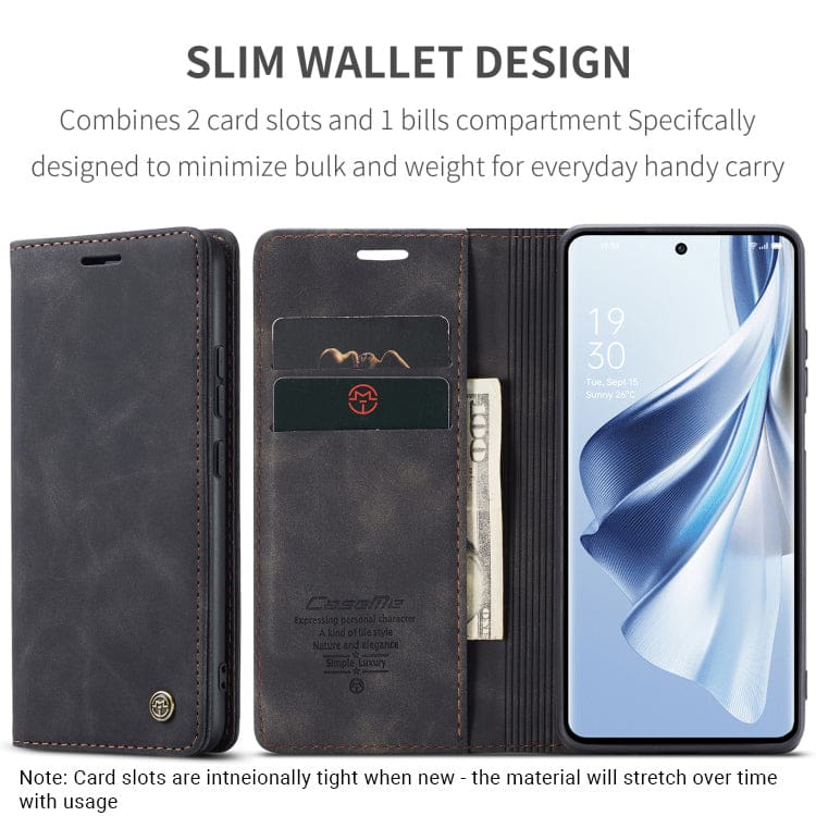 Oppo Reno 10 5G / Reno 10 Pro 5G CaseMe 013 Wallet Flip Cover, Magnetic Closing Cover, Card Slots - Image 3