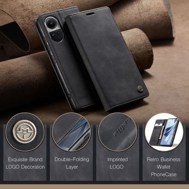 Oppo Reno 10 5G / Reno 10 Pro 5G CaseMe 013 Wallet Flip Cover, Magnetic Closing Cover, Card Slots - Image 5