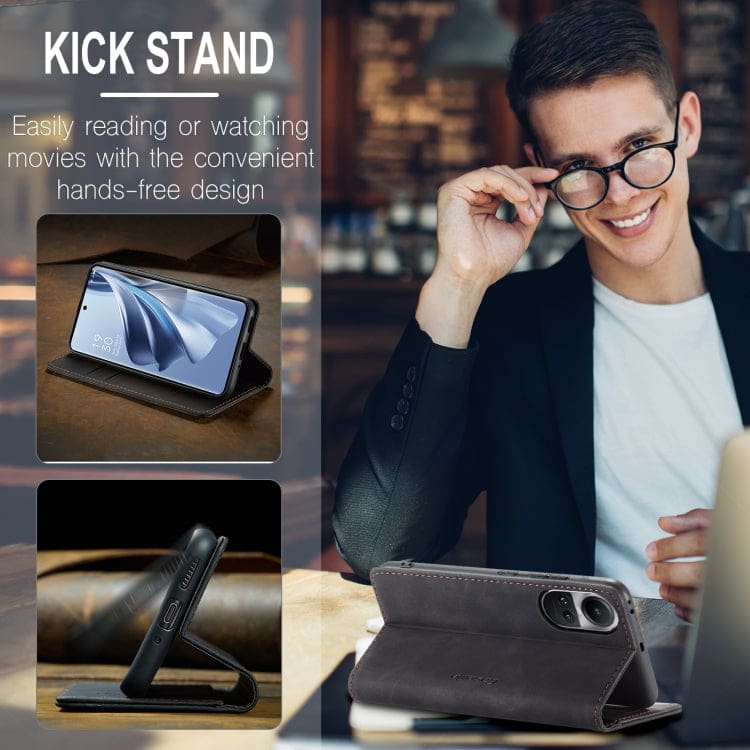 Oppo Reno 10 5G / Reno 10 Pro 5G CaseMe 013 Wallet Flip Cover, Magnetic Closing Cover, Card Slots - Image 6