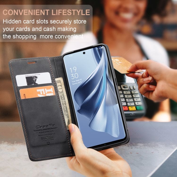 Oppo Reno 10 5G / Reno 10 Pro 5G CaseMe 013 Wallet Flip Cover, Magnetic Closing Cover, Card Slots - Image 8