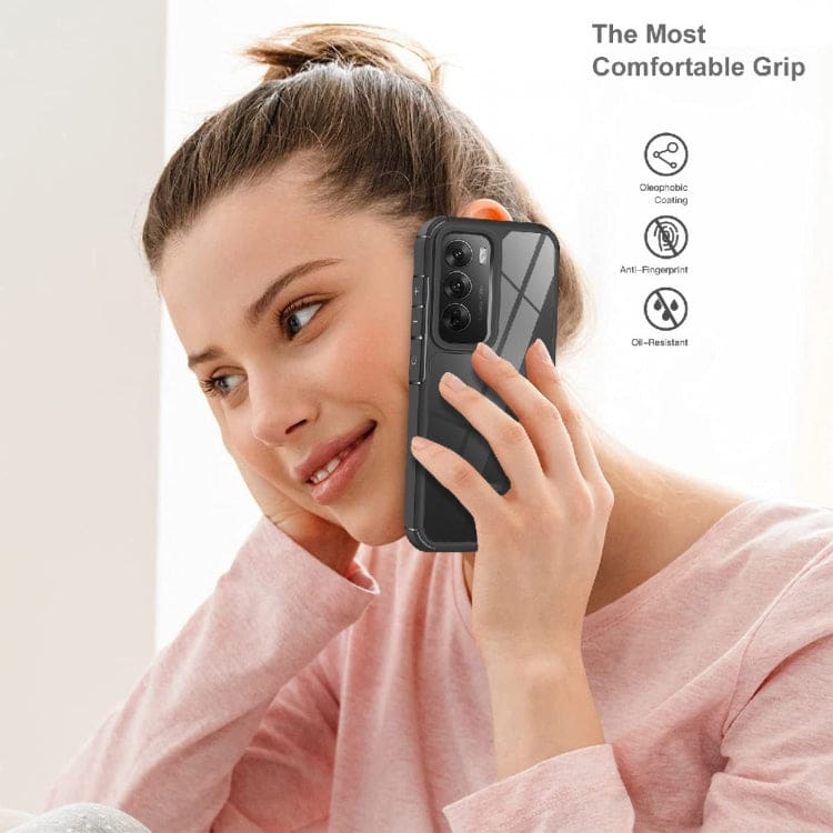 Oppo Reno 12 Pro 5G Acrylic Cover With Transparent Back Panel - Image 6