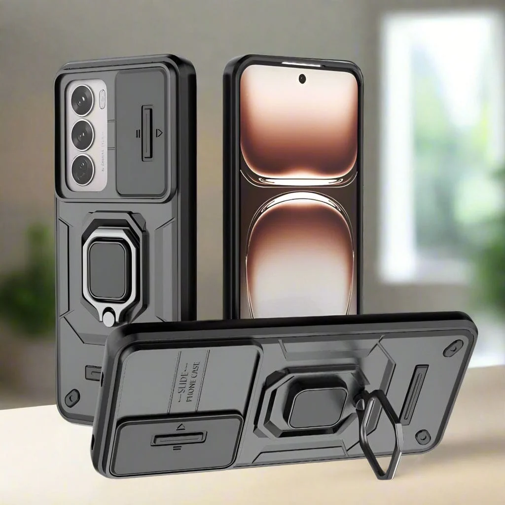 Oppo Reno 12 5G Sliding Camera Cover with Metal Ring/Stand - Image 9