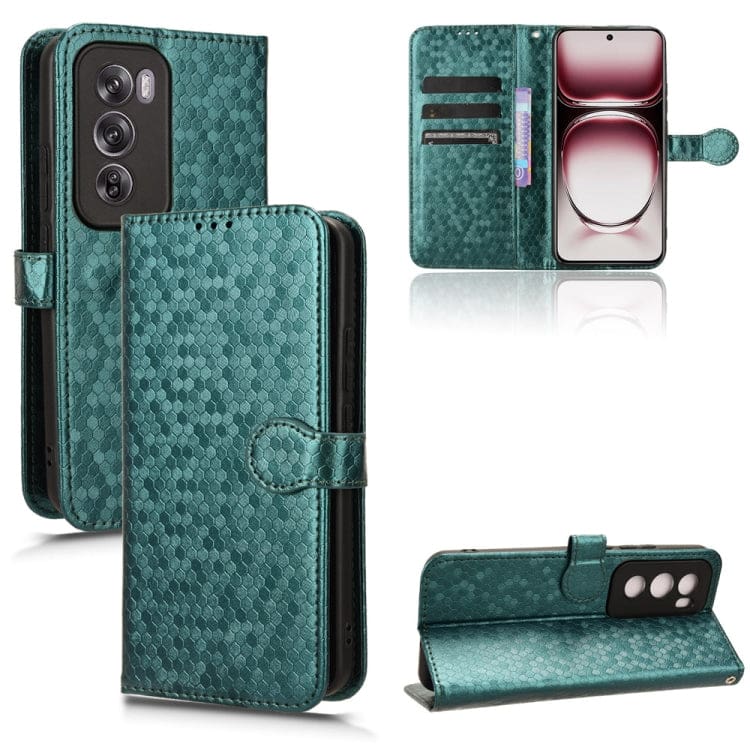 Oppo Reno 12 Pro 5G Honeycomb Wallet Flip Cover, Card Holder - Image 7