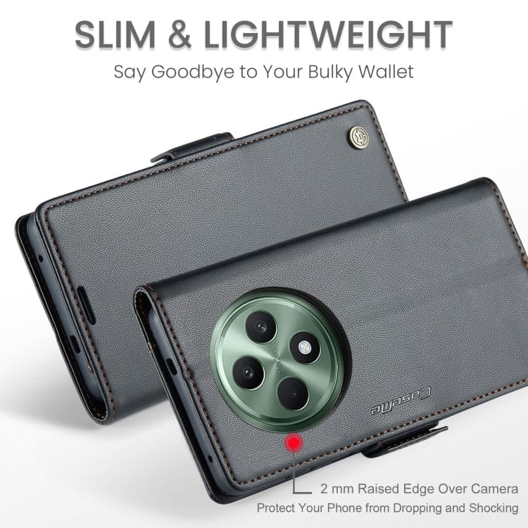 Oppo Reno12 F 5G CaseMe 023 Wallet Flip Cover, RFID Protection, Card Holder - Image 2