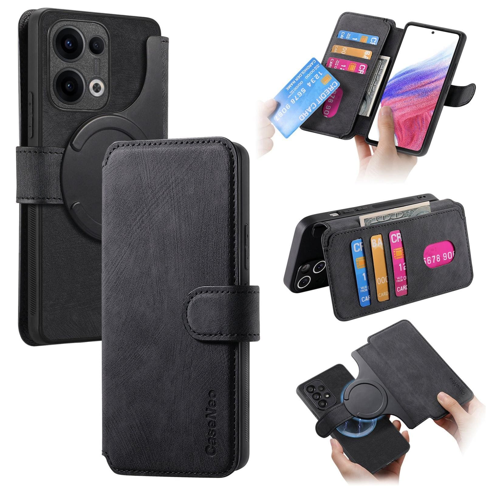 Oppo Reno13 F CaseNeo MW-03 2-in-1 Detachable Flip Cover Wallet - Image 7
