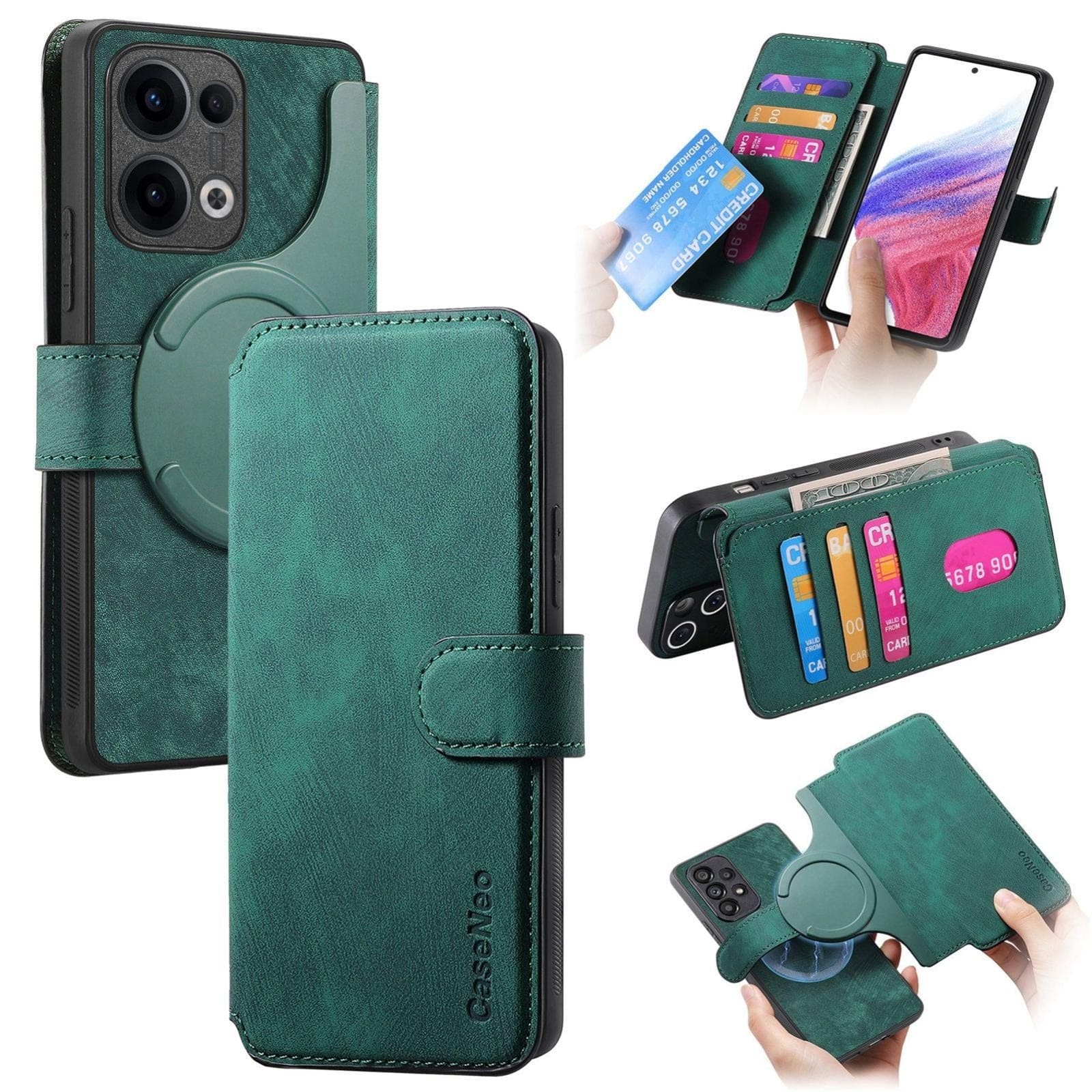 Oppo Reno13 F CaseNeo MW-03 2-in-1 Detachable Flip Cover Wallet