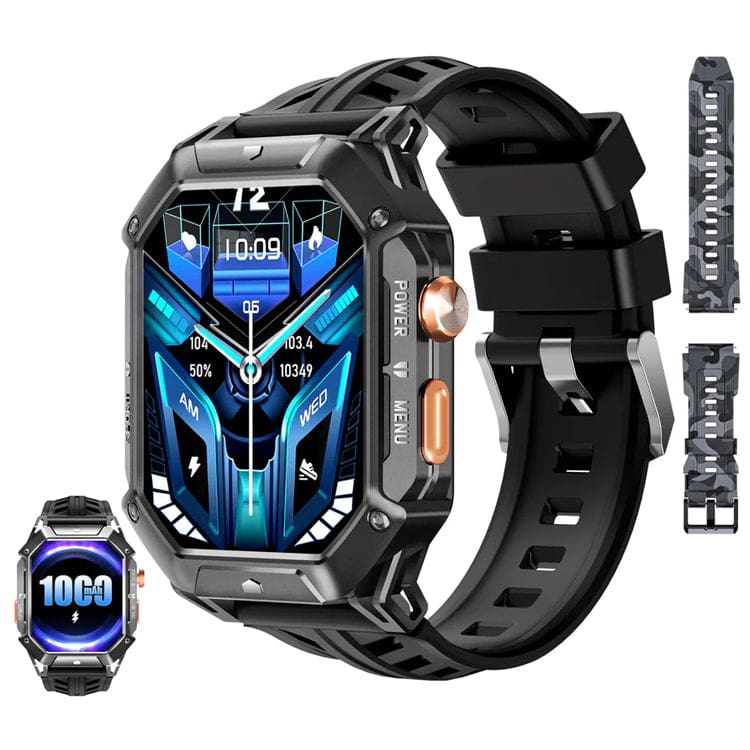 Oukitel BT80 2.13" AMOLED Display Rugged Smart Watch, 1000mAh Battery, 5ATM, IP69K, 100+ Sports Modes - Image 10