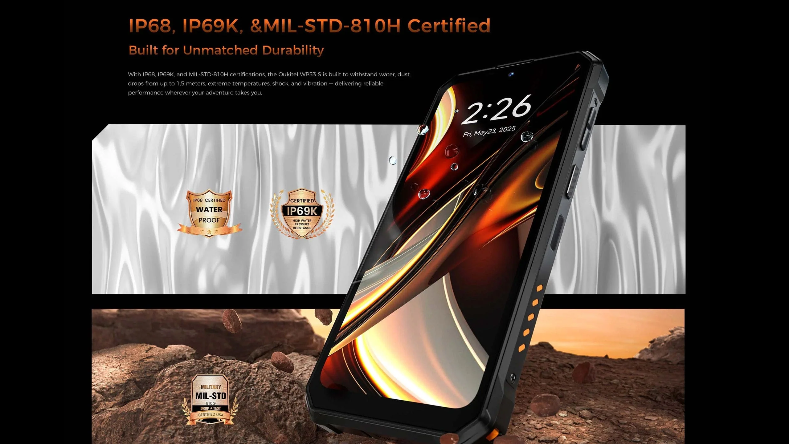 OUKITEL WP53 S 4G Rugged | 128dB Speaker | Camping Light | 11000mAh Battery | 4GB+128GB - Image 6