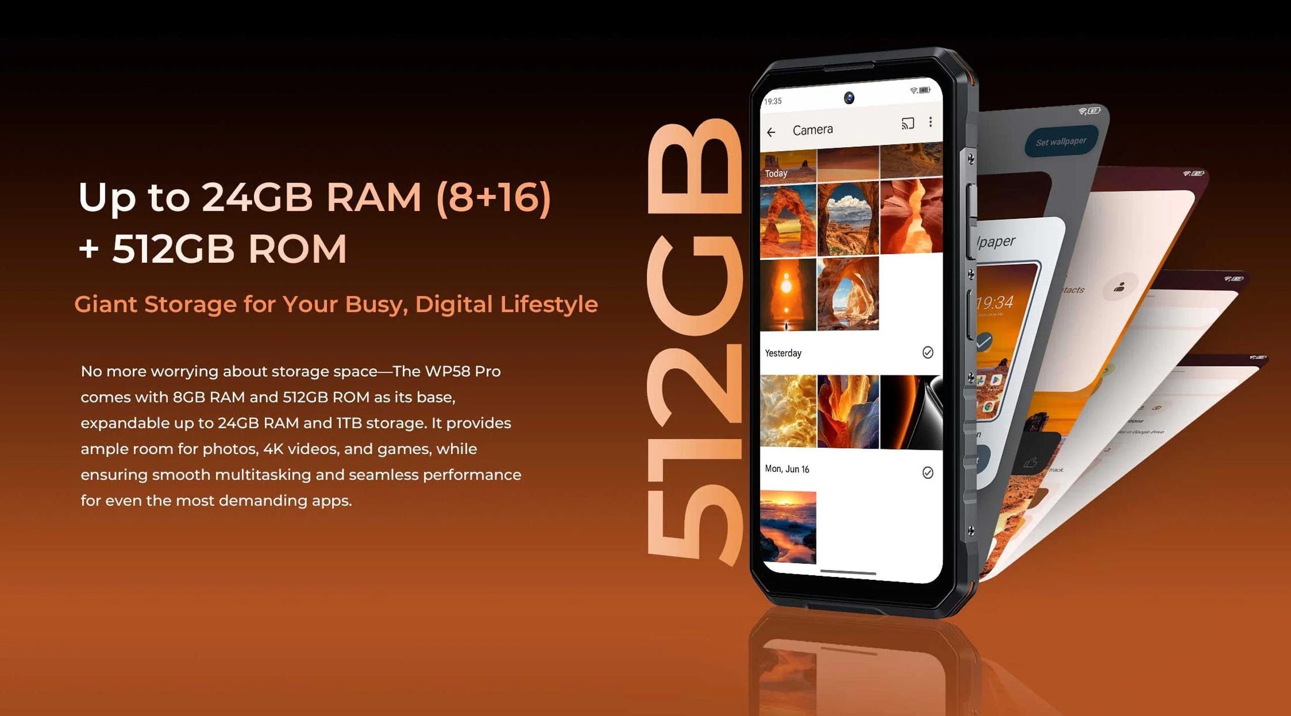OUKITEL WP58 Pro 5G Rugged | 8GB+512GB | Dual Camping Light | 10000mAh Battery - Image 9