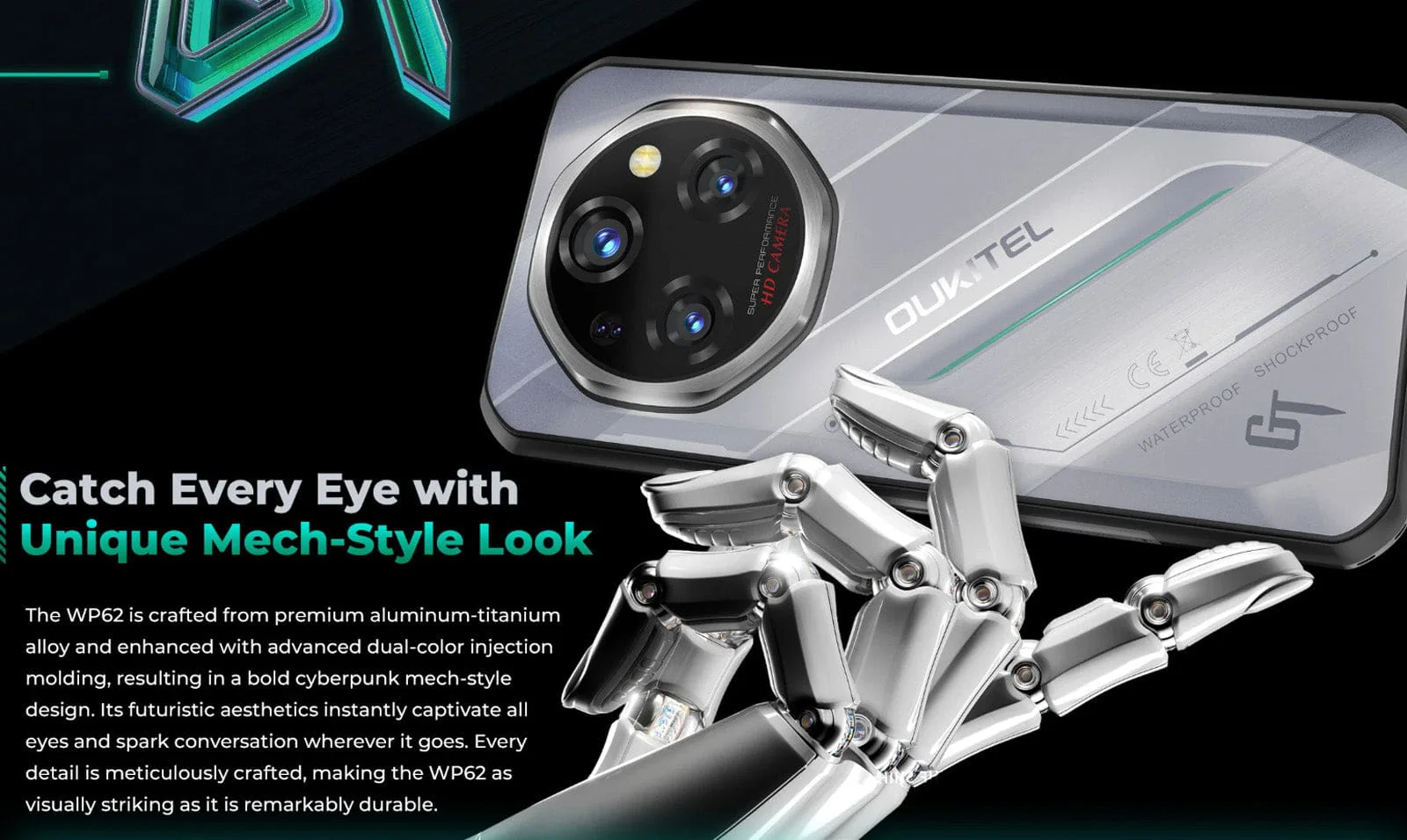 Oukitel WP62 Rugged 5G | 6.6" Display | 512GB Memory | 11000mAh | 108MP Camera - Image 3