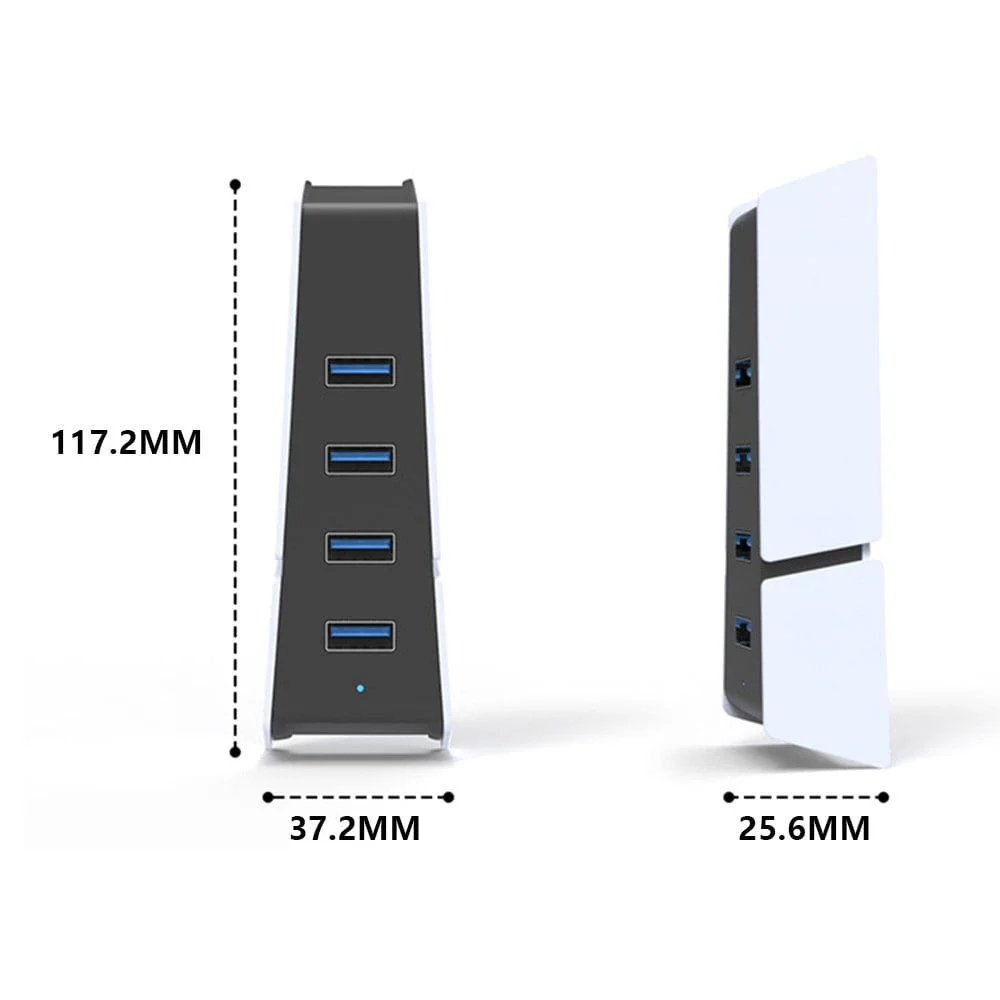 P5S002 4-Port USB 2.0 Hub for Sony PS5 Console - External USB Expansion Adapter - Image 13