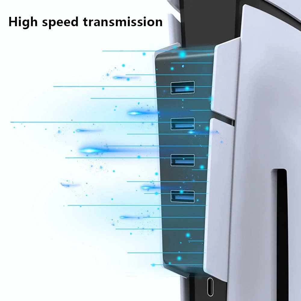 P5S002 4-Port USB 2.0 Hub for Sony PS5 Console - External USB Expansion Adapter - Image 5