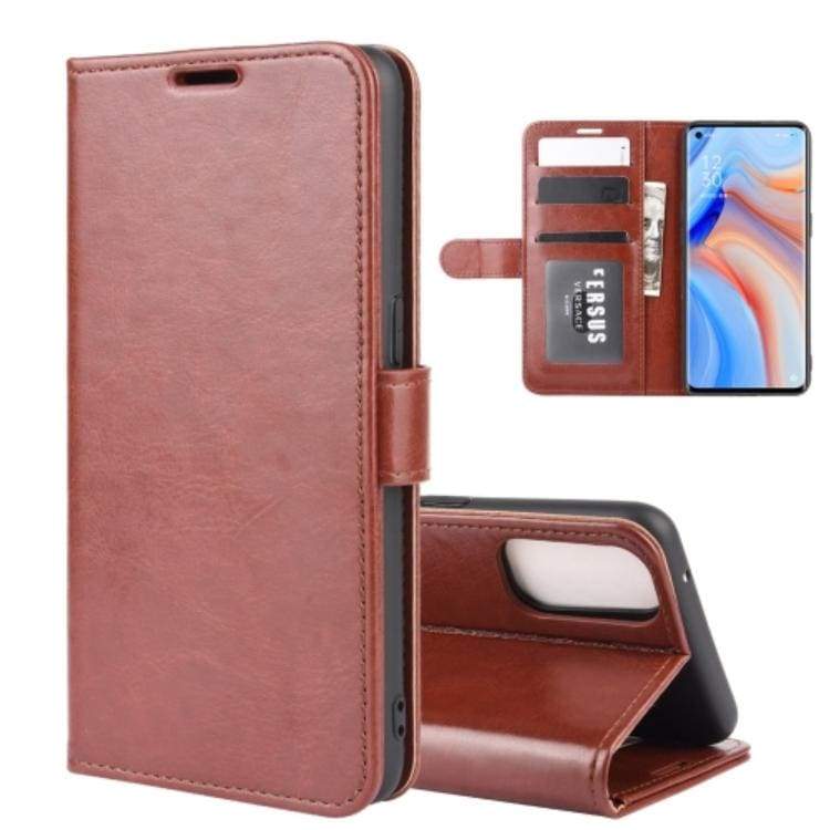 OPPO RENO 4 PRO 5G Wallet with Flip Front, Card Slots, Leather Texture