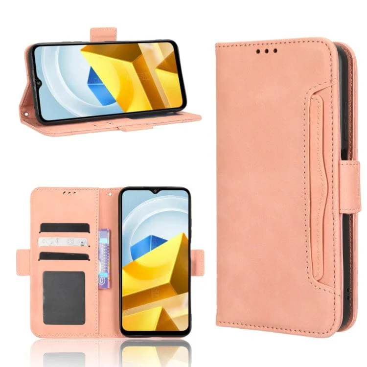 Poco M5 Deluxe Flip Cover Case, Credit Card Slots, Magnetic Closing