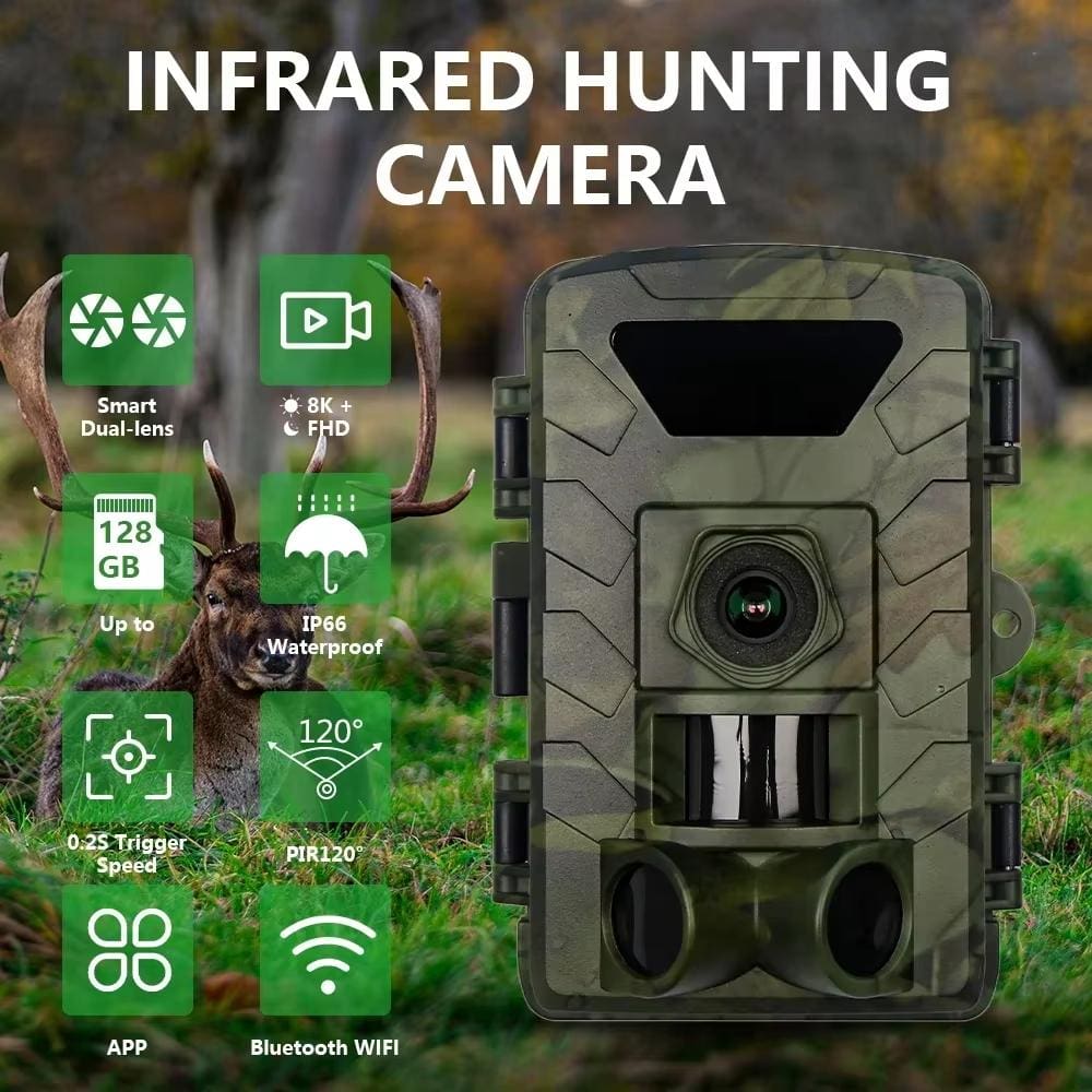PR803W 8K Wireless Trail Camera | Wi-Fi Security Monitor with Phone App & Night Vision - Image 2