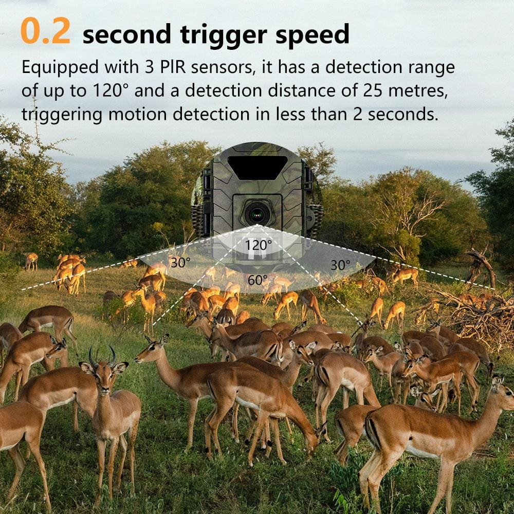 PR803W 8K Wireless Trail Camera | Wi-Fi Security Monitor with Phone App & Night Vision - Image 7