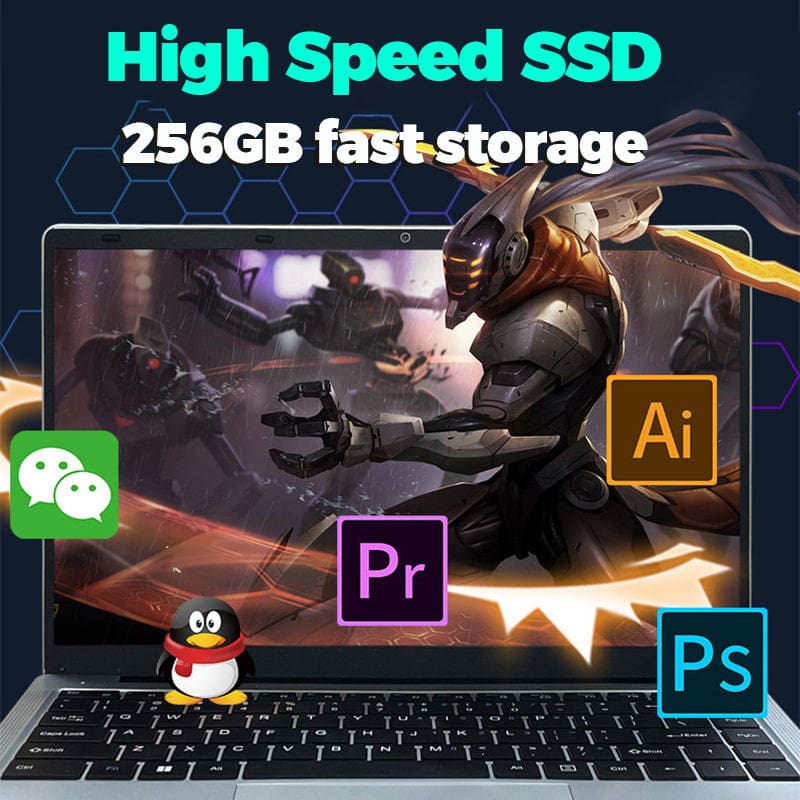 [PRE-OWNED] S07 14" HD Laptop, 12GB RAM + 256GB Storage, Windows 11 Pro, Intel J4025 Processor - Image 7