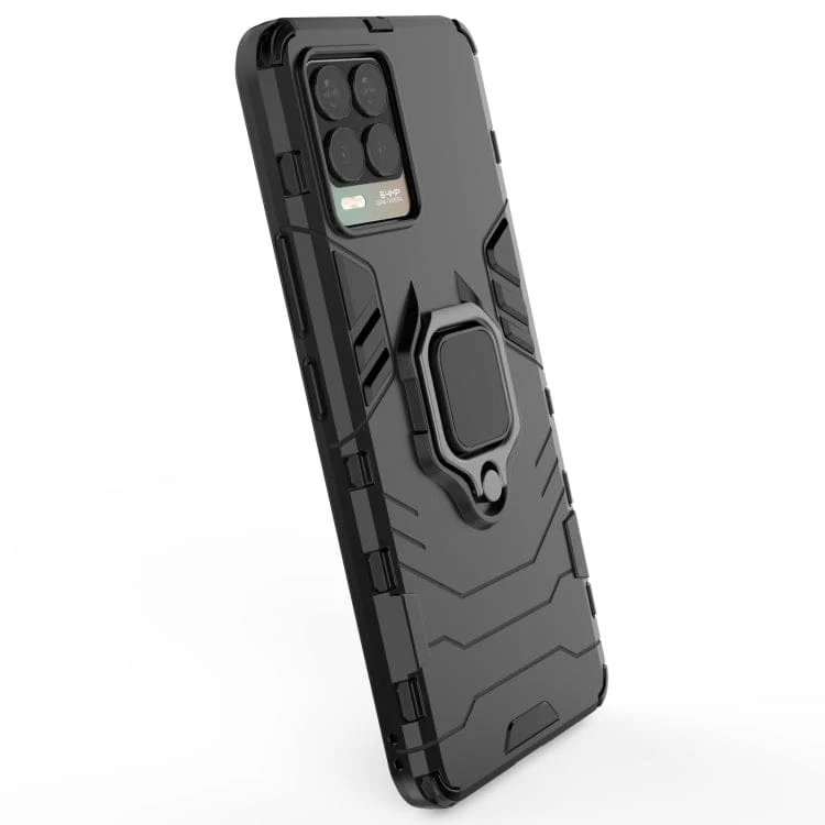 Realme 8 - Shock Proof Protective Cover with Metal Ring/Stand - Image 7