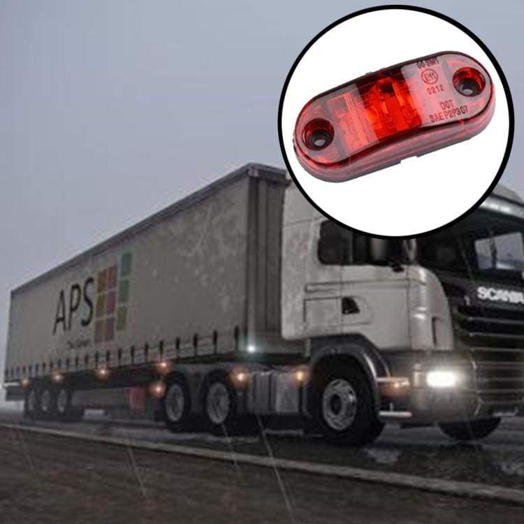 [3PACK] Red LED Marker Lights for Trailer, Truck, Caravan, Boat - Image 2