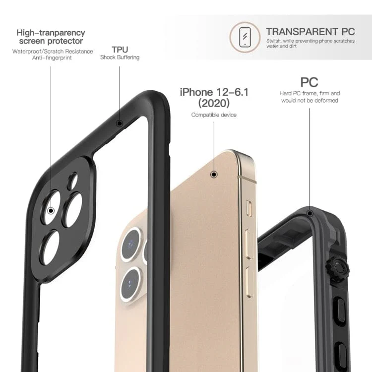 Apple iPhone 12 Mini RedPepper Waterproof Case | Full Cover with built-in Screen Protector - Image 4