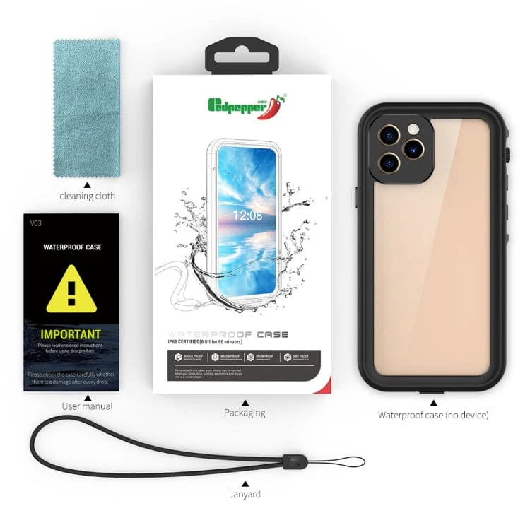 Apple iPhone 12 Mini RedPepper Waterproof Case | Full Cover with built-in Screen Protector - Image 8