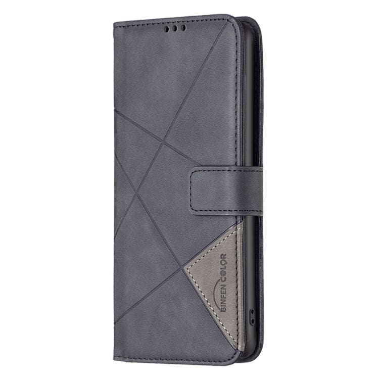Redmi Note 12 4G Rhombus Wallet Flip Cover, Card Holder - Image 2
