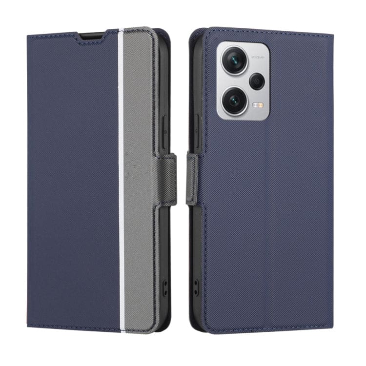 Redmi Note 12 Pro+ 5G Twill Pattern Flip Phone Cover and Wallet