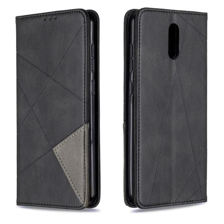 Rhombus Wallet Flip Cover, Card Holder for Nokia 2.3
