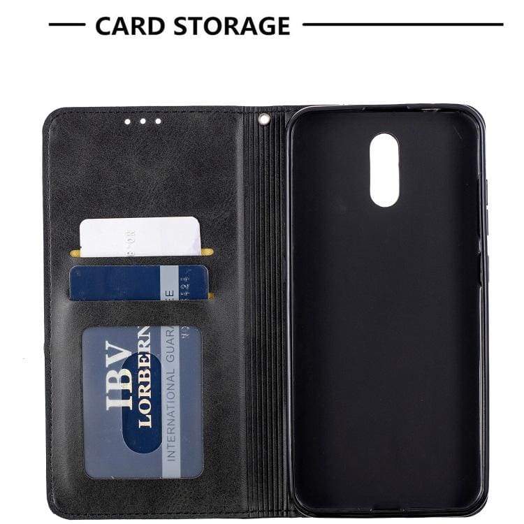 Rhombus Wallet Flip Cover, Card Holder for Nokia 2.3 - Image 5