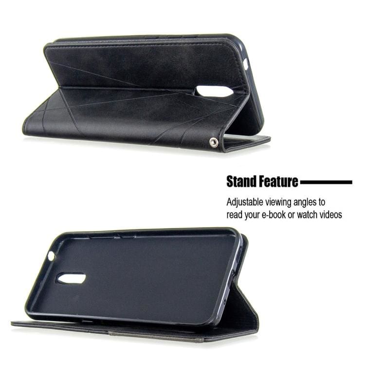 Rhombus Wallet Flip Cover, Card Holder for Nokia 2.3 - Image 7