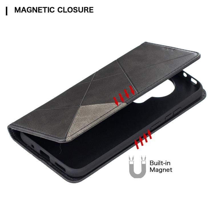Rhombus Wallet Flip Cover, Card Holder for Nokia 3.4 - Image 6