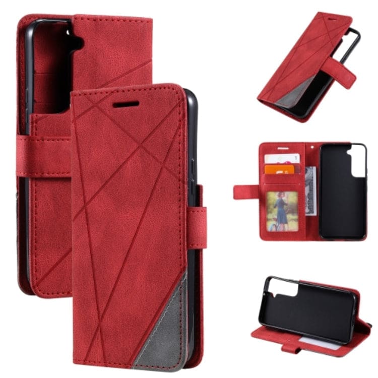 Samsung Galaxy S22+ 5G Rhombus Wallet Flip Cover, Card Holder - Image 8