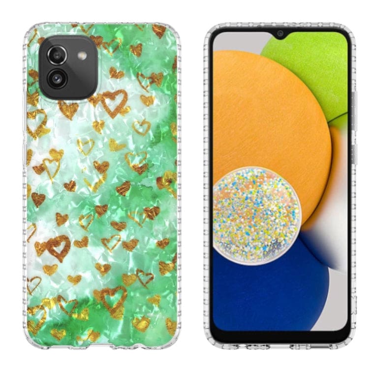Samsung Galaxy A03 K16 Patterned Clear Protective Cover, Cushioned Corner Protection - Image 2