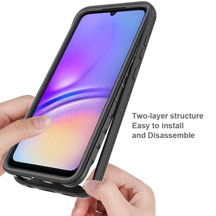 Samsung Galaxy A05 2PC Surround Protective Cover, Transparent Back Panel - Image 3