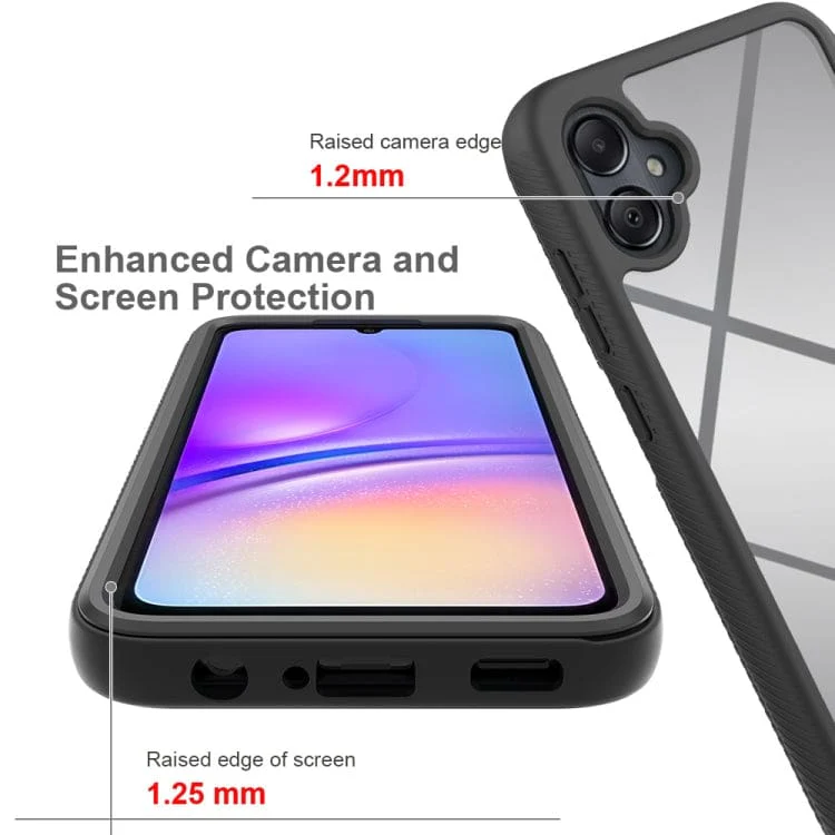 Samsung Galaxy A05 2PC Surround Protective Cover, Transparent Back Panel - Image 4