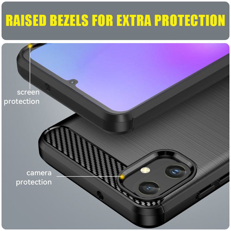 Samsung Galaxy A05 Carbon Brushed Texture Phone Cover - Image 6