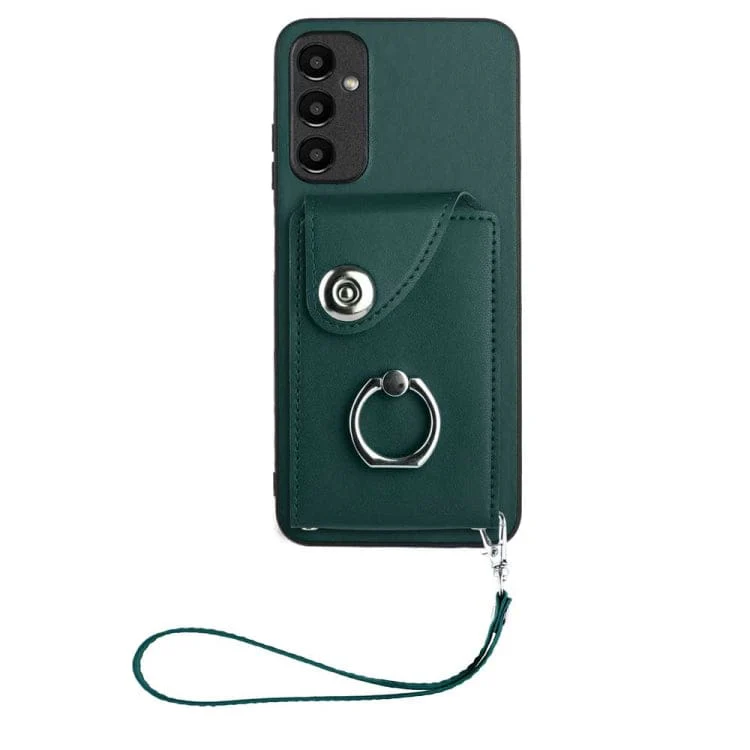 Samsung Galaxy A05S 8 Card Rear Wallet Cover with Ring/Stand - Image 2