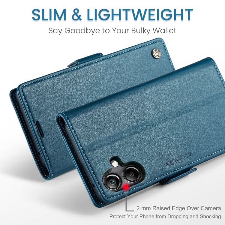 Samsung Galaxy A06/A07 4G CaseMe 023 Wallet Flip Cover, RFID Protection, Card Holder - Image 3