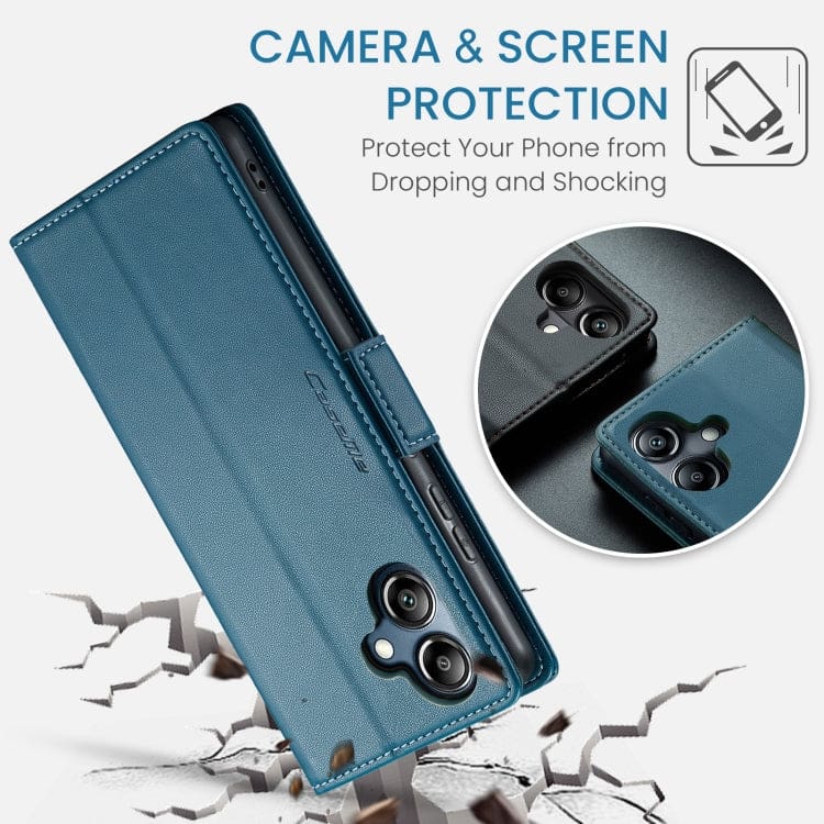 Samsung Galaxy A06/A07 4G CaseMe 023 Wallet Flip Cover, RFID Protection, Card Holder - Image 4