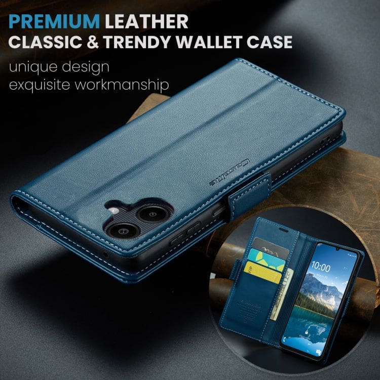 Samsung Galaxy A06/A07 4G CaseMe 023 Wallet Flip Cover, RFID Protection, Card Holder - Image 5