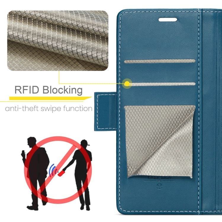 Samsung Galaxy A06/A07 4G CaseMe 023 Wallet Flip Cover, RFID Protection, Card Holder - Image 6